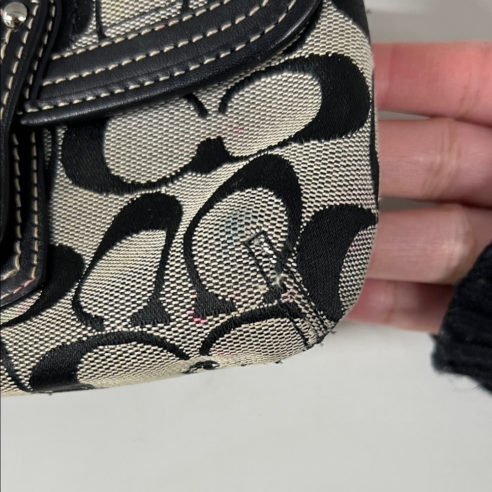 Coach Monogram Turnlock Clutch - Picture 3 of 12